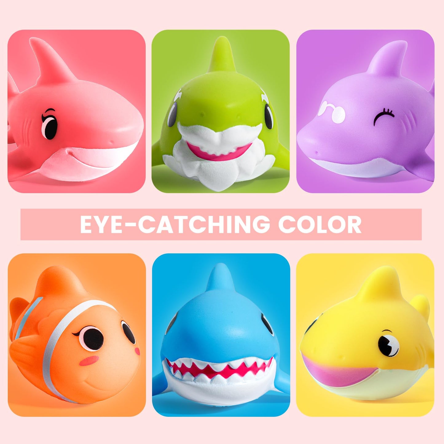 Hely Cancy No-Hole Bath Toys for Kids – Safe, Colorful Tub Friends