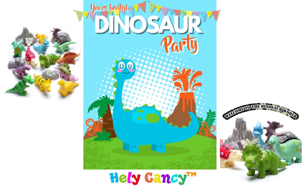 Hely Cancy Dinosaur Bath Toys for Toddlers – No-Hole Sealess 12-Pack for Tub, Pool, Shower