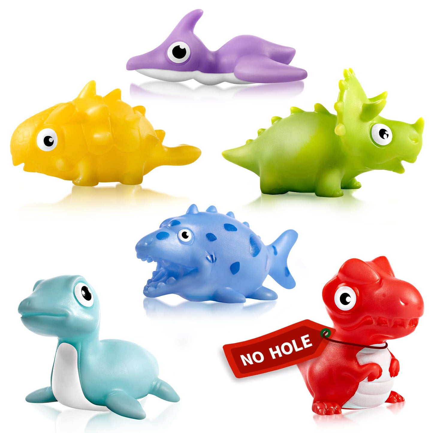 Hely Cancy Infant Bath Toys for 18 Months – No-Hole Animal Bath Toys, Easy-Clean