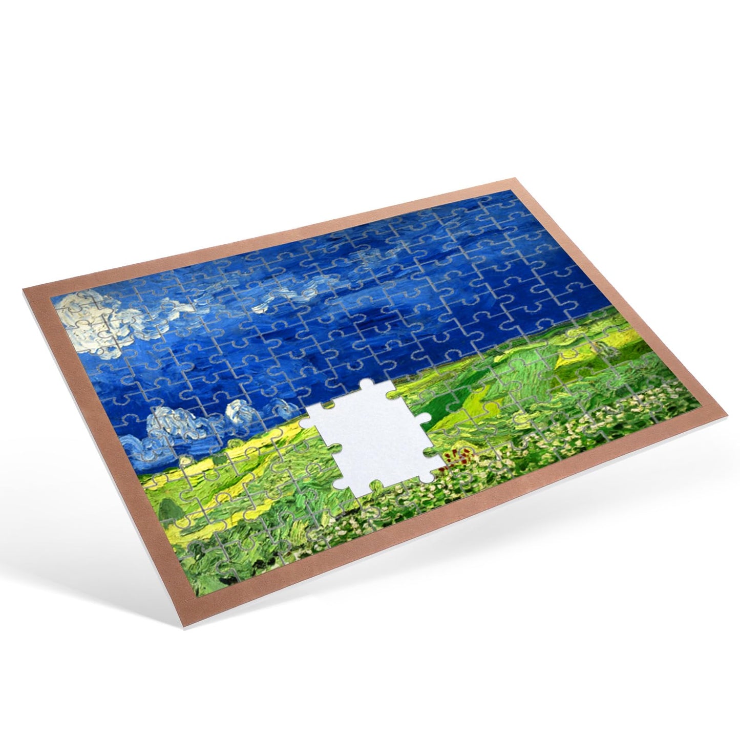 Hemoton Jigsaw Puzzle Mat – Portable, Non-Slip Foldable Puzzle Board (Up to 500 Pieces, 23.62 x 15.75, 9 mm)