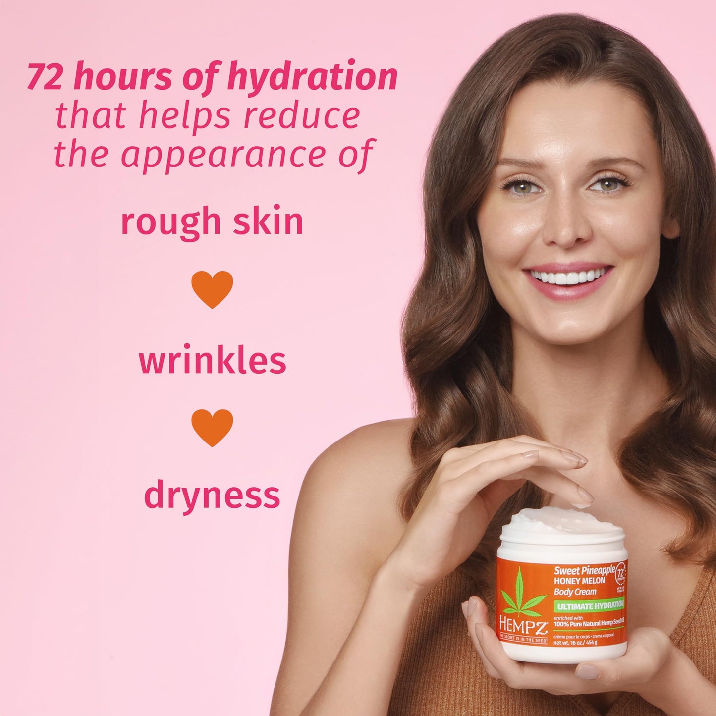 Hempz Lux Body Cream – Sweet Pineapple & Honey Melon Herbal, Ultra Hydrating, 16 oz