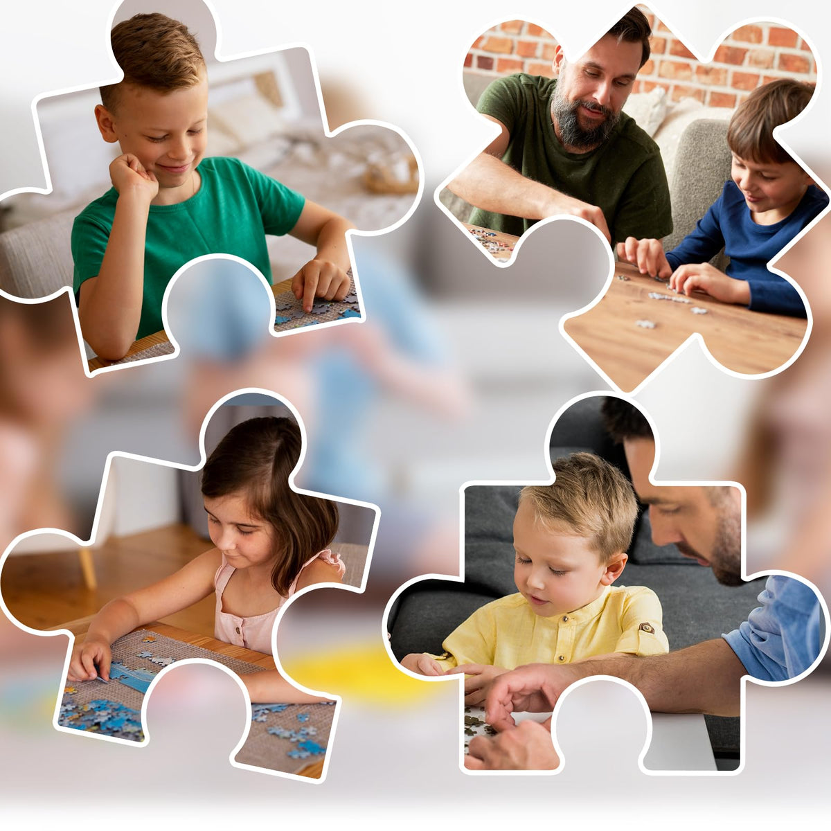 HENGCHI 150-Piece Mini Jigsaw Puzzles – 3-Pack Food Series, 6x4 Inches