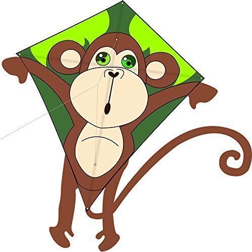 HENGDA KITE Kids Monkey Kite with Flying Line – Easy Takeoff in Light Wind