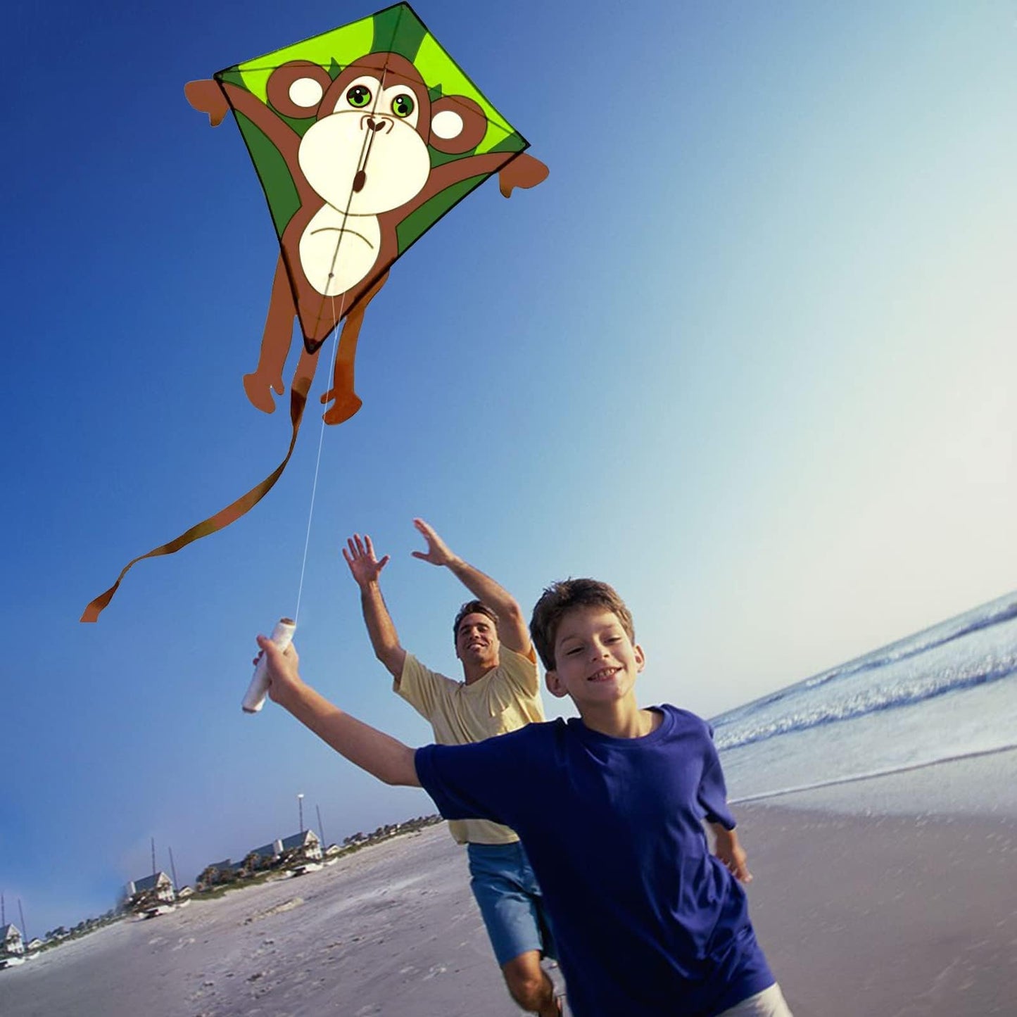 HENGDA KITE Kids Monkey Kite with Flying Line – Easy Takeoff in Light Wind
