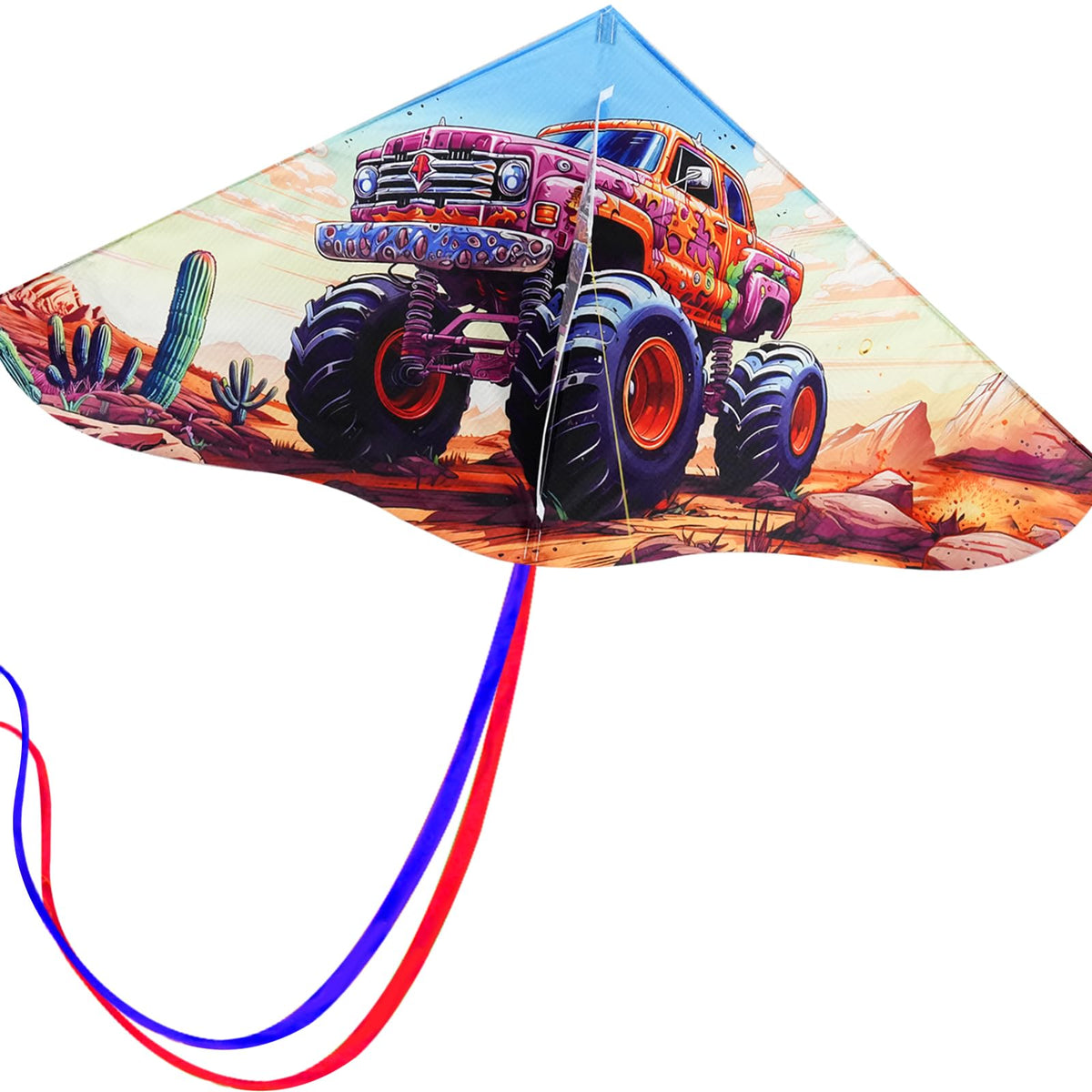 HENGDA KITE Painting Series Delta Kite - Easy to Fly for All Ages (41x21)