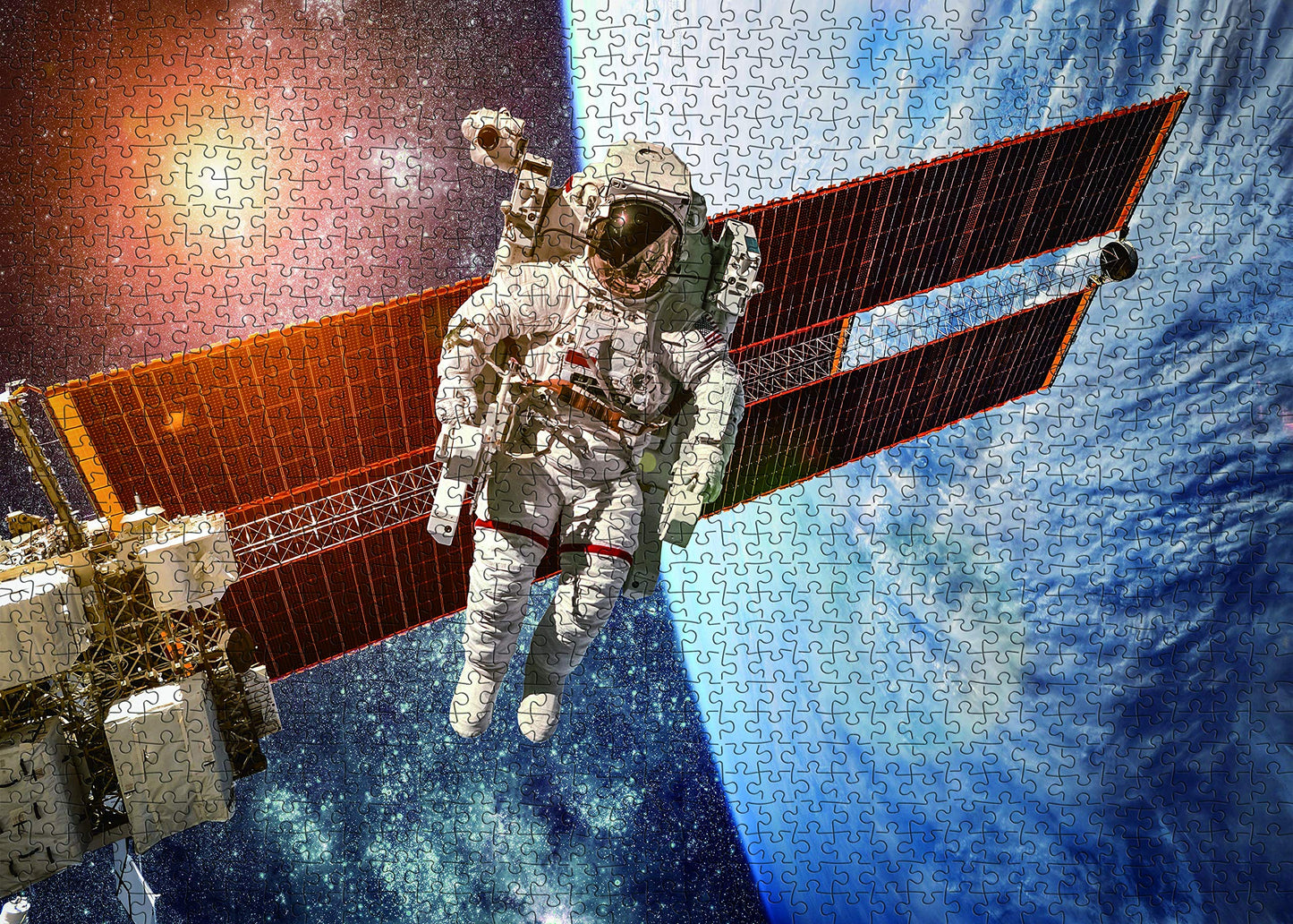Henley Place Space Puzzle – 1000 Piece Jigsaw for Adults with NASA Posters, 20x27 Inches