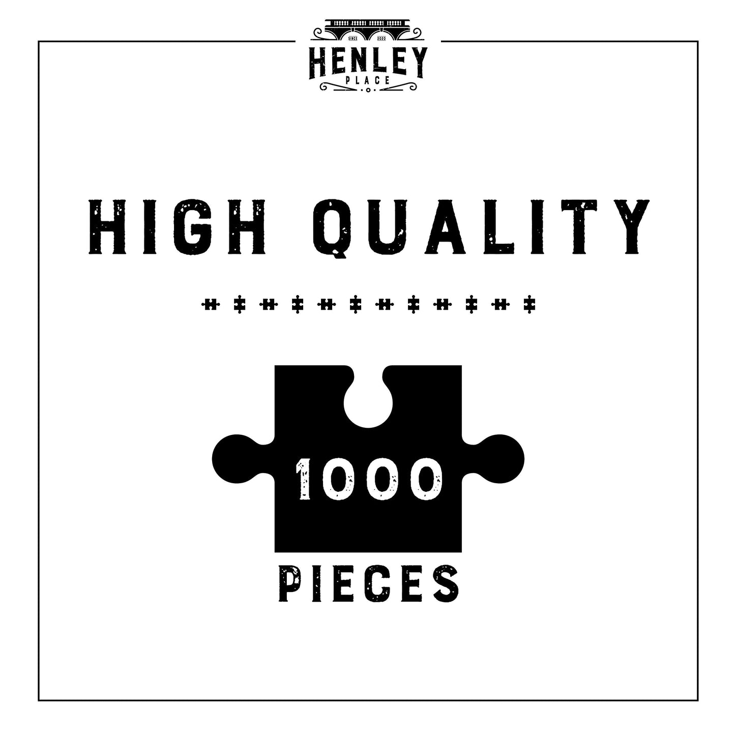 Henley Place Space Puzzle – 1000 Piece Jigsaw for Adults with NASA Posters, 20x27 Inches