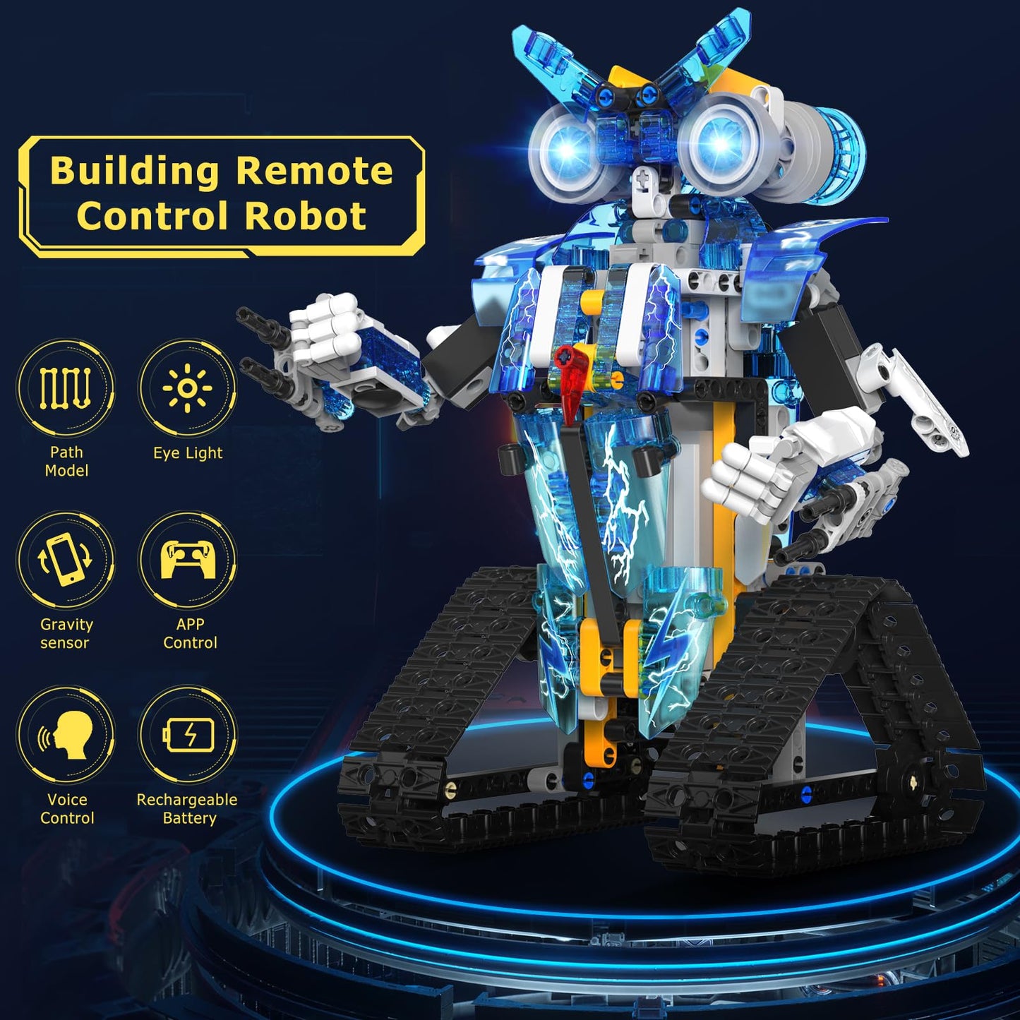 Henoda Robot Building Toys STEM Kit — Remote & App Controlled Programmable Robot for Ages 8-16