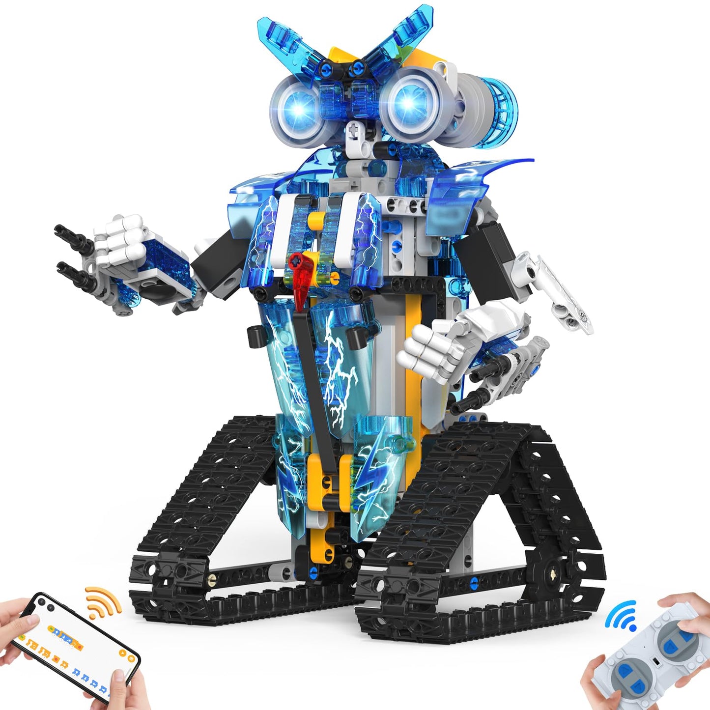 Henoda Robot Building Toys STEM Kit — Remote & App Controlled Programmable Robot for Ages 8-16