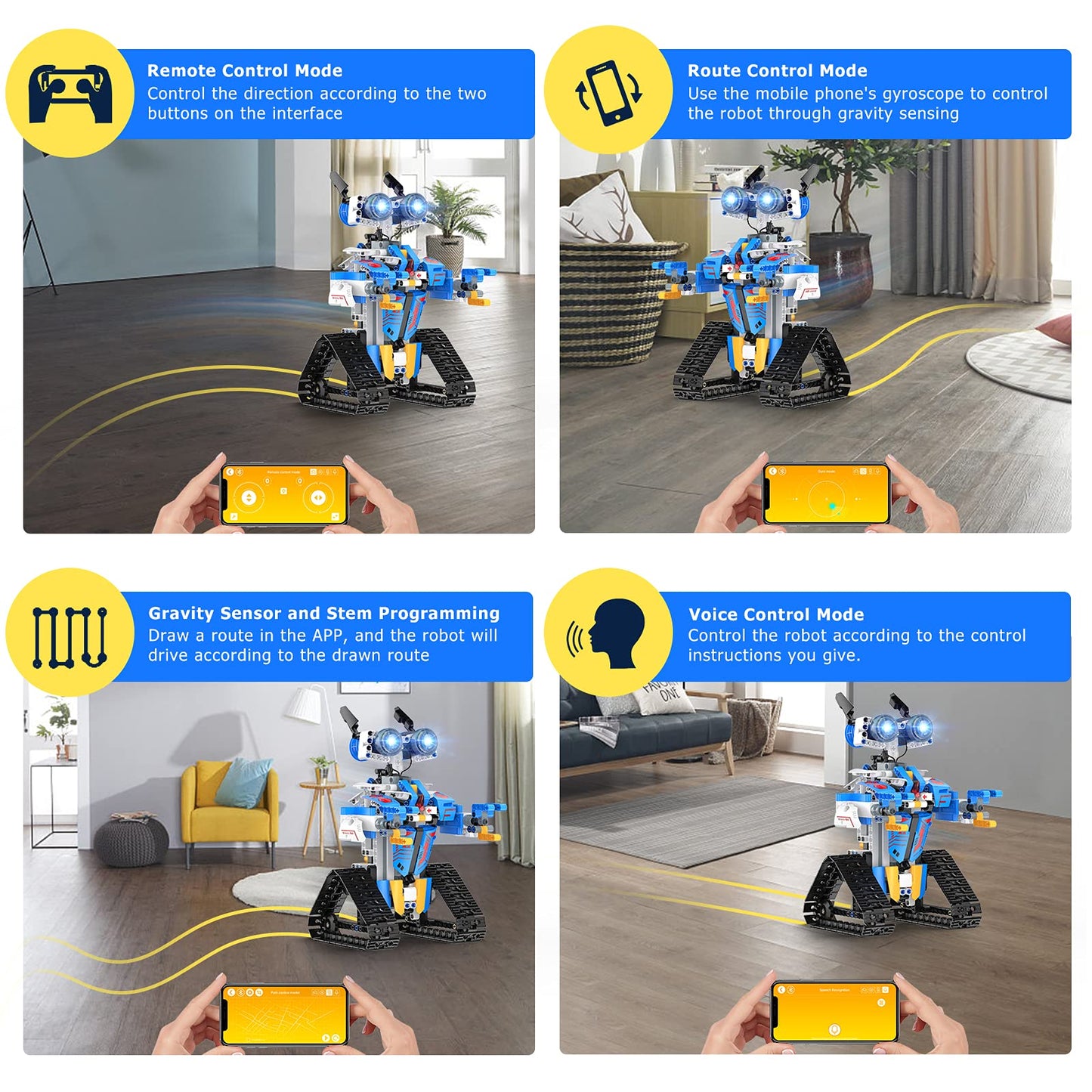 Henoda Robot Toys for 8-16 Year Olds – APP & Remote Control STEM Building Kit