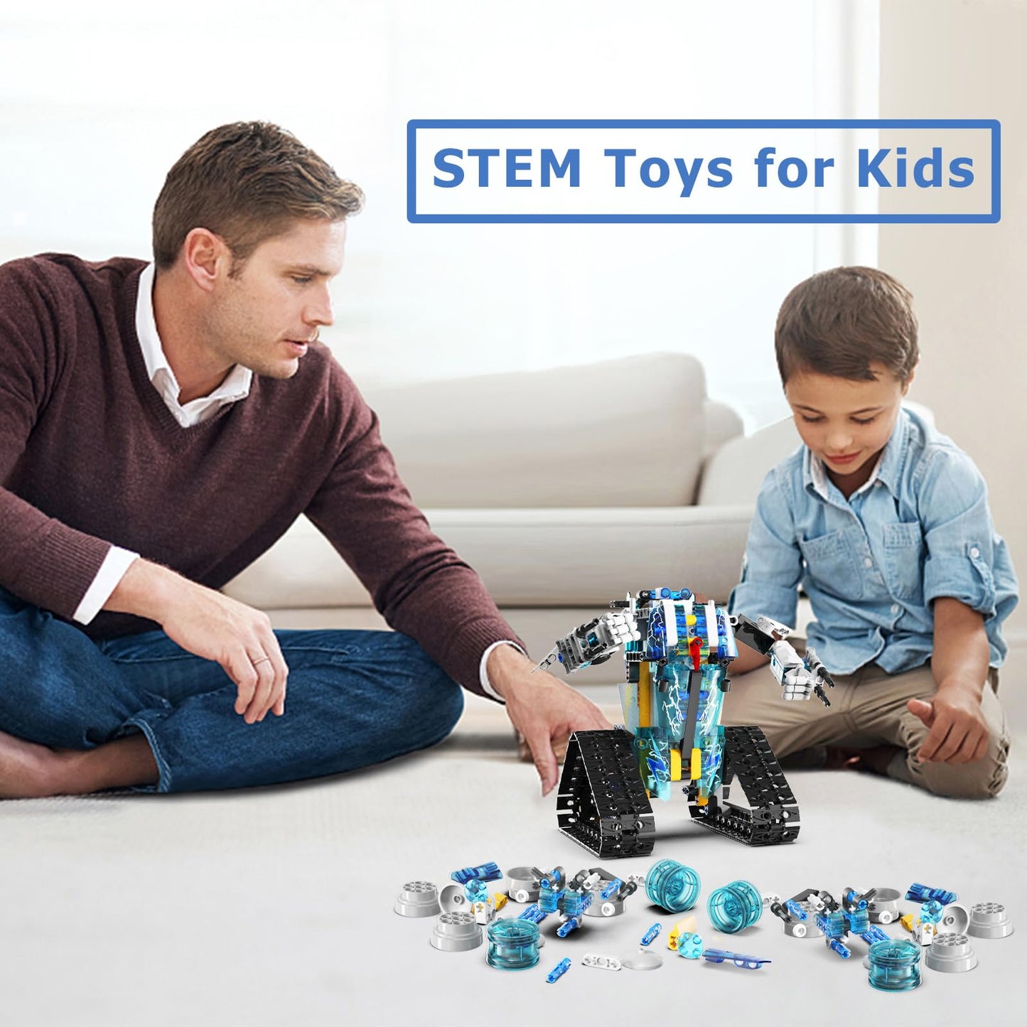 Henoda Robot Building Toys STEM Kit — Remote & App Controlled Programmable Robot for Ages 8-16