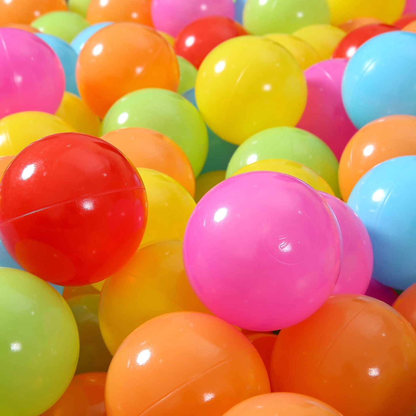 Heopeis Soft Plastic Ball Pit Balls – Crush-Proof 2.2-Inch Balls for Kids (100/200/500 Pack)