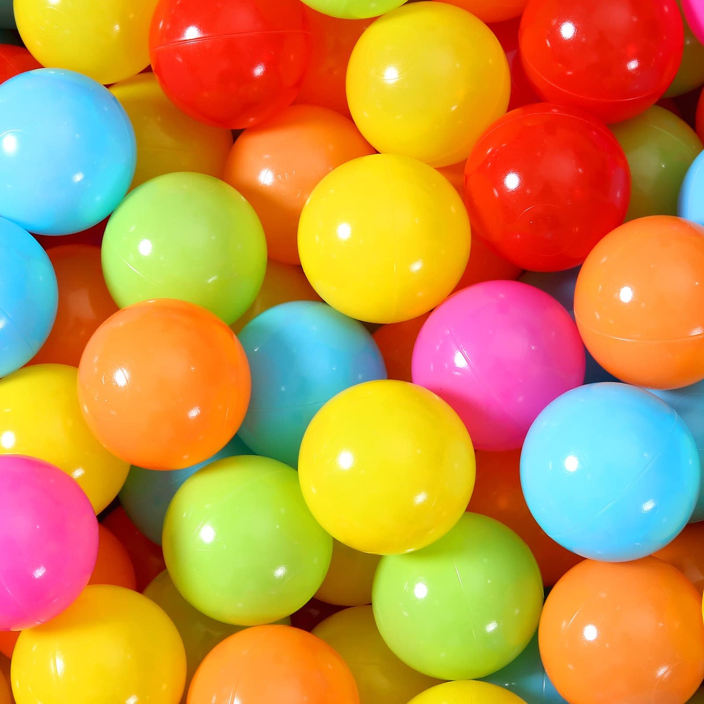 Heopeis Soft Plastic Ball Pit Balls – Crush-Proof 2.2-Inch Balls for Kids (100/200/500 Pack)