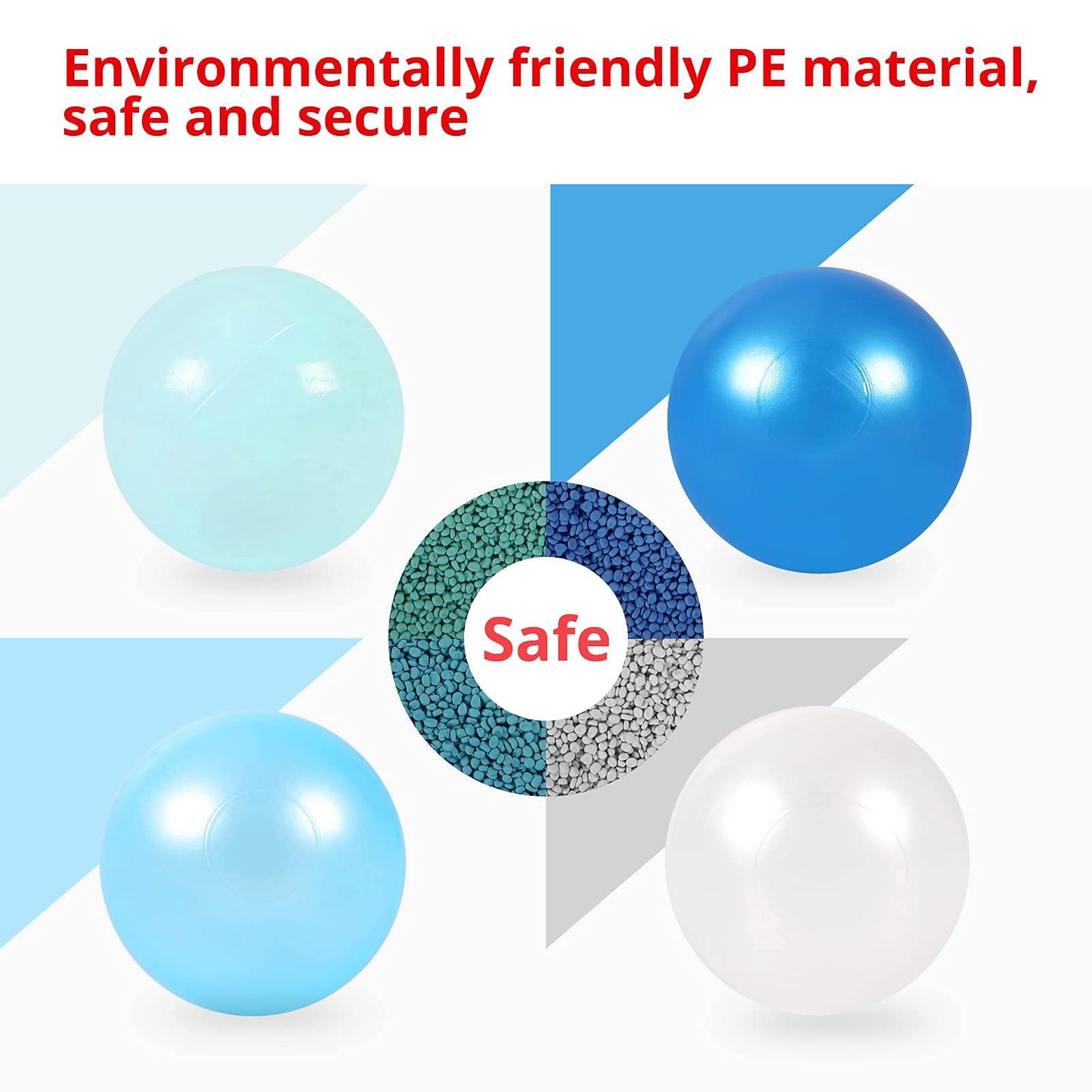 Heopeis Ball Pit Balls for Toddlers – BPA Free, Crush-Proof 2.15-inch Play Balls – Pack of 100/200/500