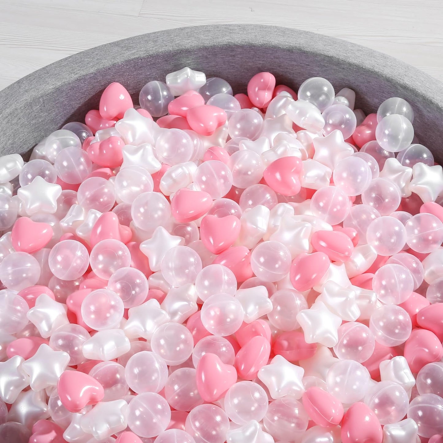 Heopeis Ball Pit Balls - 100 Pcs Phthalate Free, BPA Free, Crush-Proof Plastic