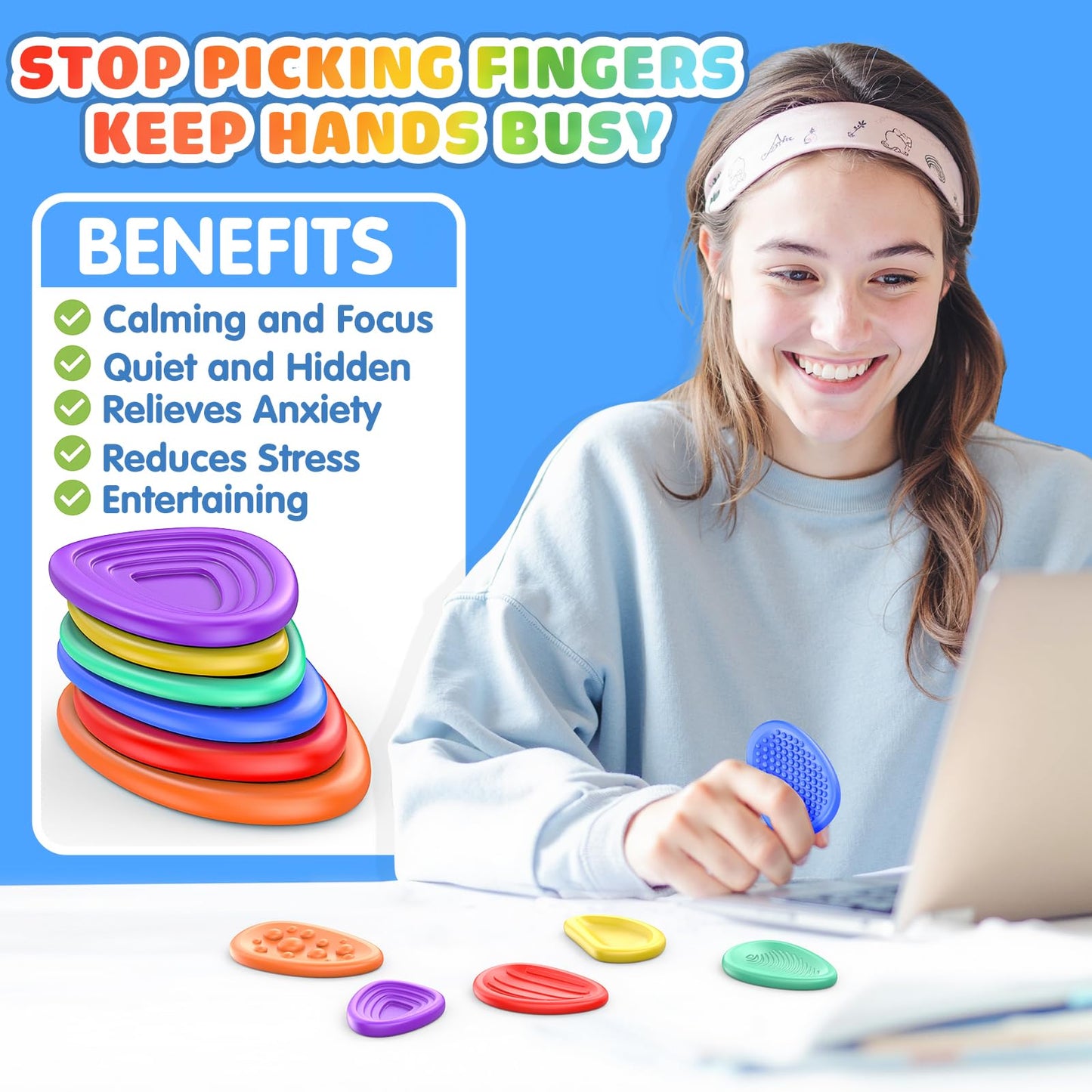 Hepoasky Fidget Sensory Toys – 26 Pack Anxiety Relief Kit for Kids & Adults | Classroom & Travel Toys