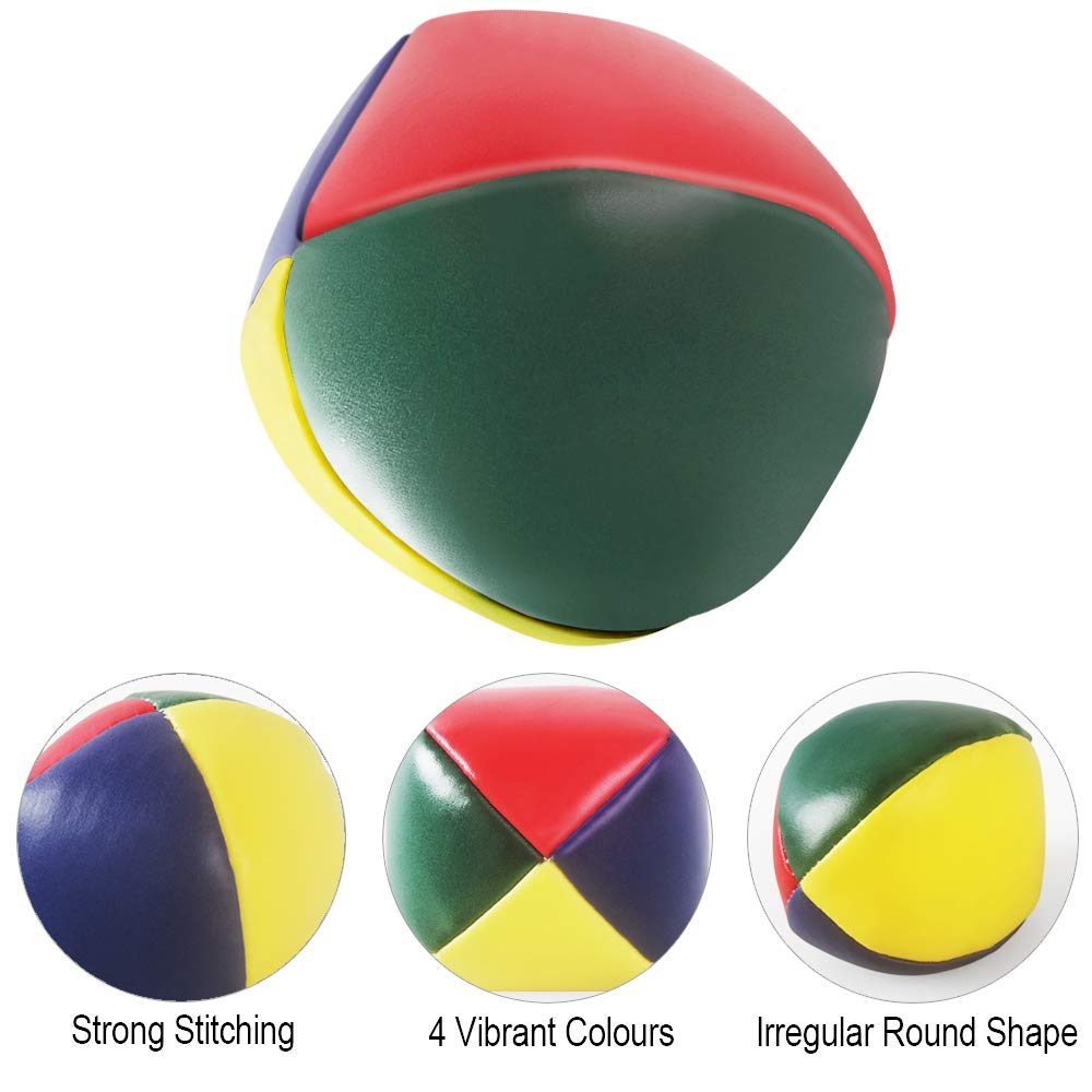 Heqishun 6 Pack Soft Juggling Balls for Beginners – Easy Practice Set for Kids & Adults