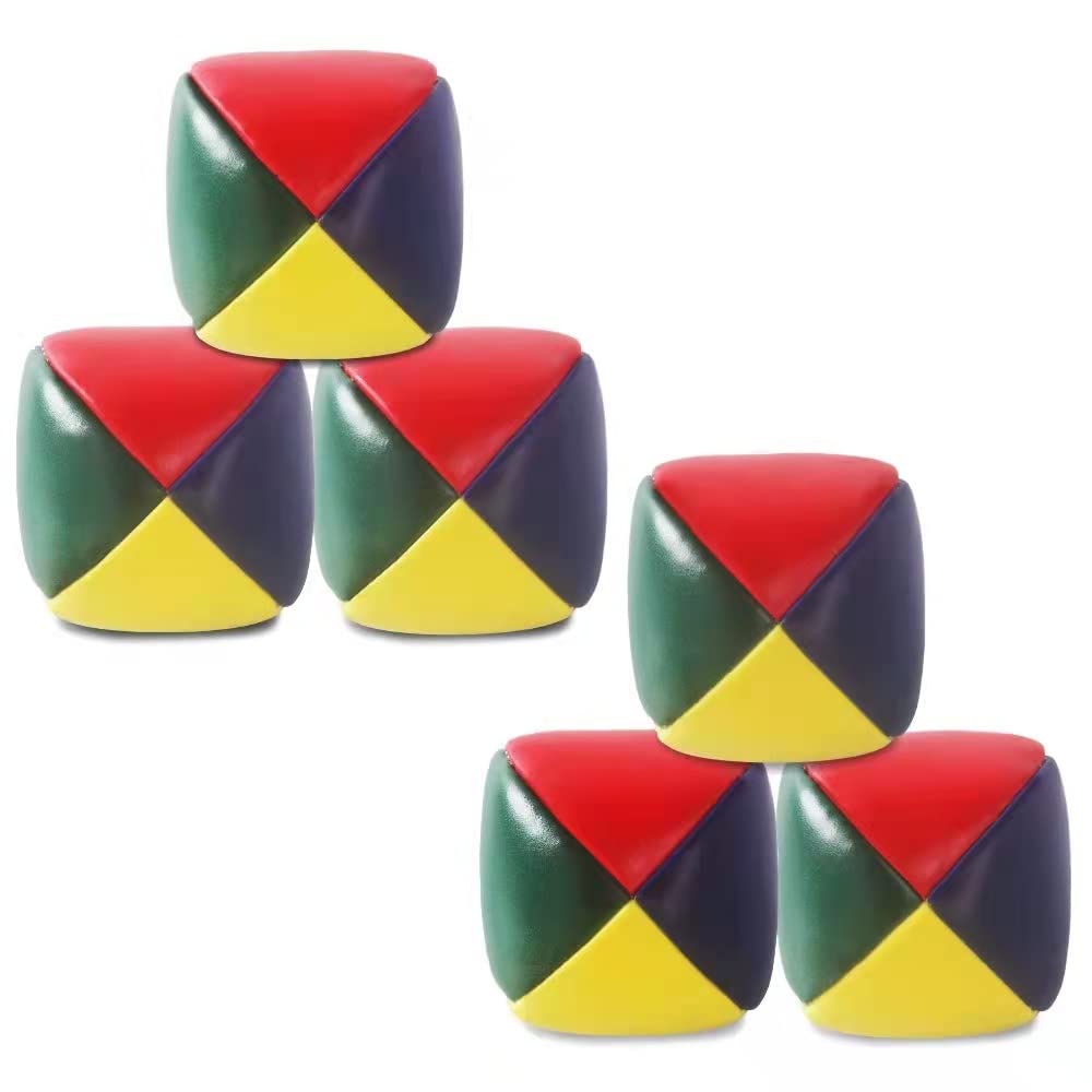 Heqishun 6 Pack Soft Juggling Balls for Beginners – Easy Practice Set for Kids & Adults