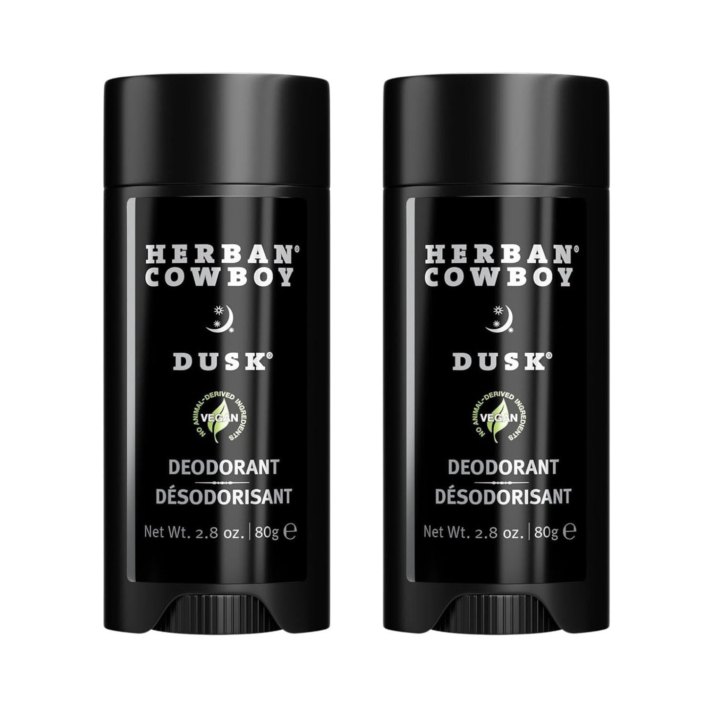 Herban Cowboy Forest Aloe Deodorant Dusk – Aluminum-Free, Cedar, Mandarin & Black Pepper (2-Pack)