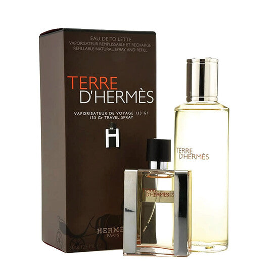 Hermès Terre d'Hermès Gift Set 30ml EDT Refillable + 125ml EDT Refill Men's Fragrance