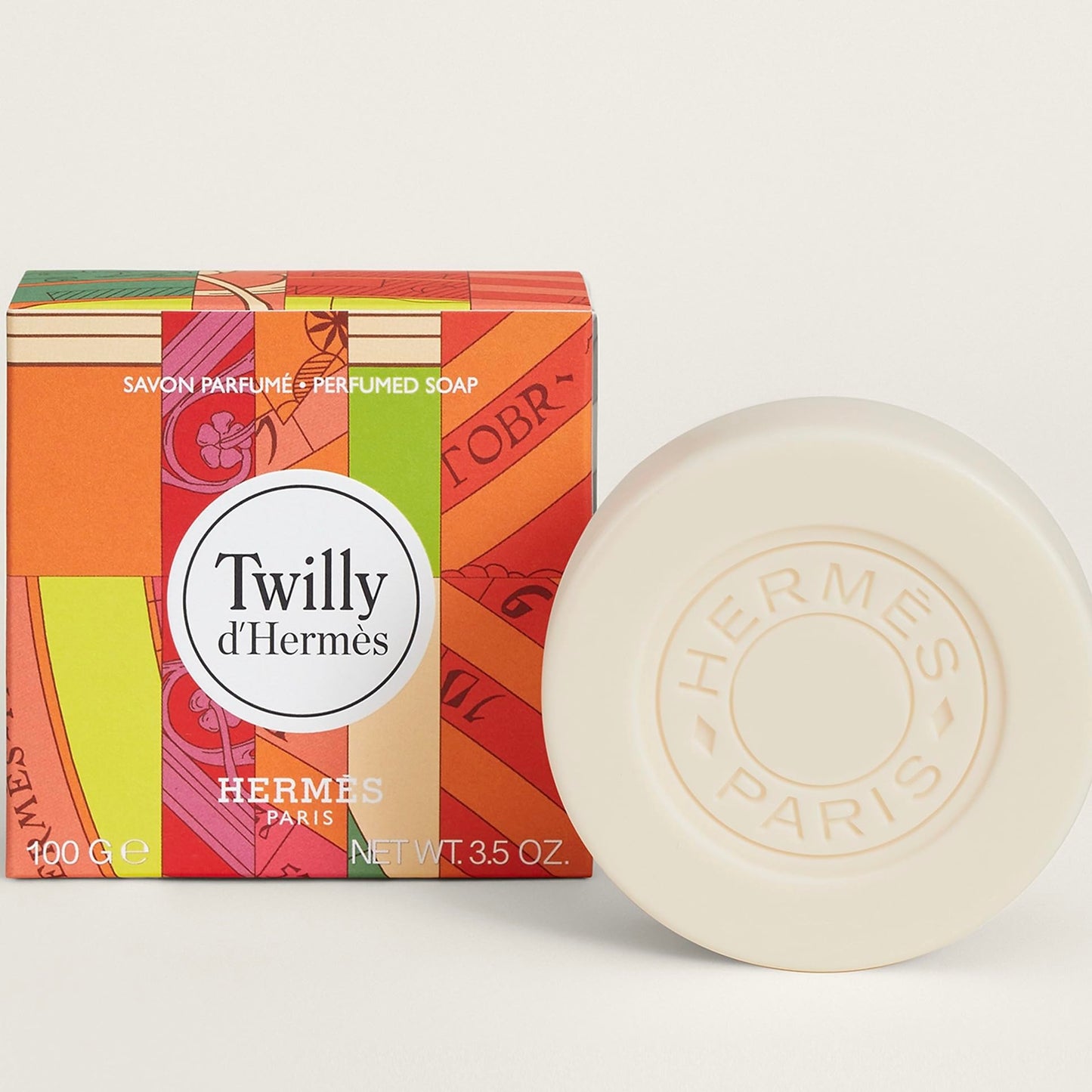 Hermès Twilly d’Hermès Perfumed Round Soap – 100 g / 3.5 oz Boxed