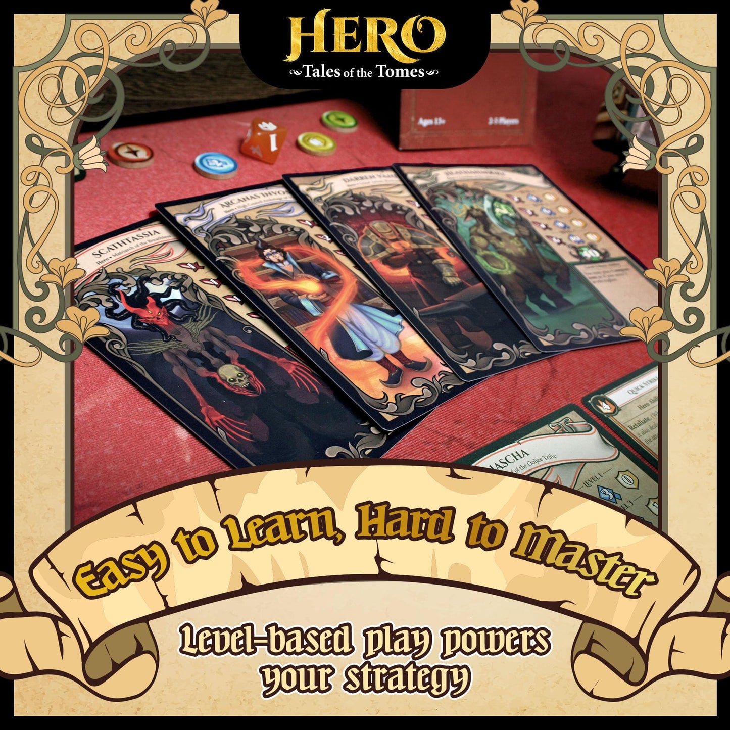 Hero: Tales of the Tomes – Strategy Card Game for Adults & Families | 2-5 Players | Tomekeeper Entertainment