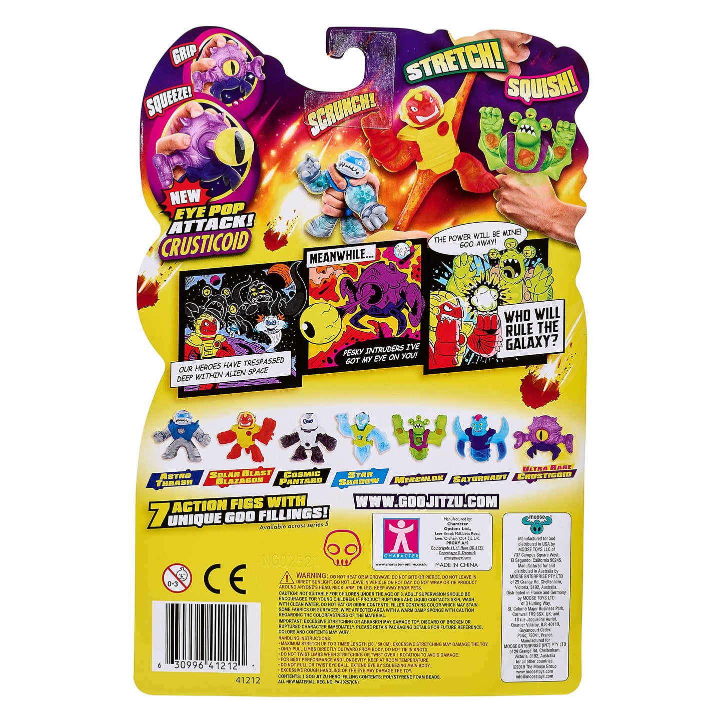 Heroes of Goo Jit Zu Galaxy Attack Crusticoid – Ultra Rare Action Figure