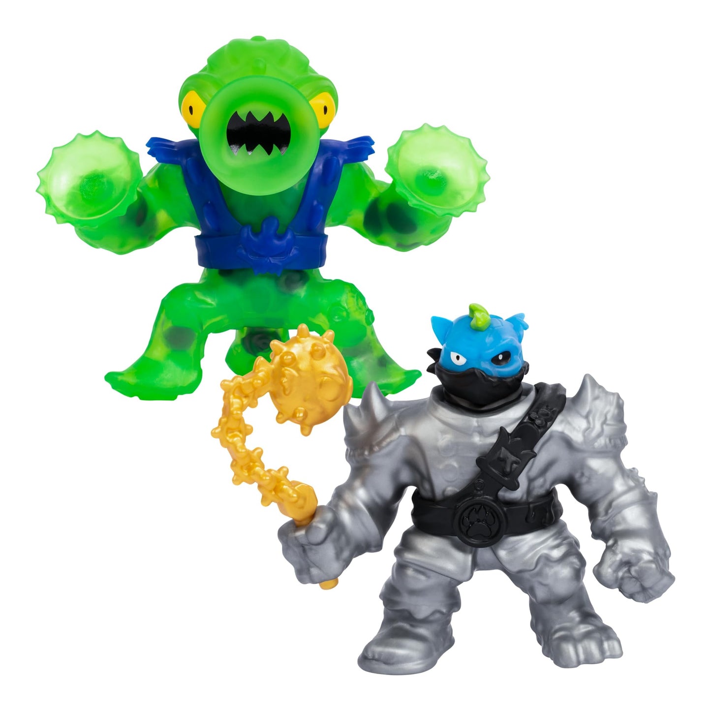 Heroes of Goo JIT Zu Cursed Goo Sea Versus Pack – Pantaro & Squidor Exclusive Figures, Color Change & 3x Stretch
