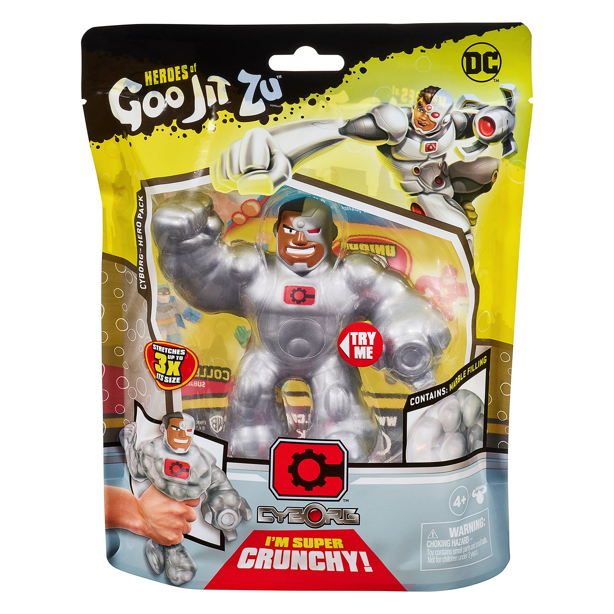 Heroes of Goo Jit Zu Licensed DC S2 Cyborg – Multicolor
