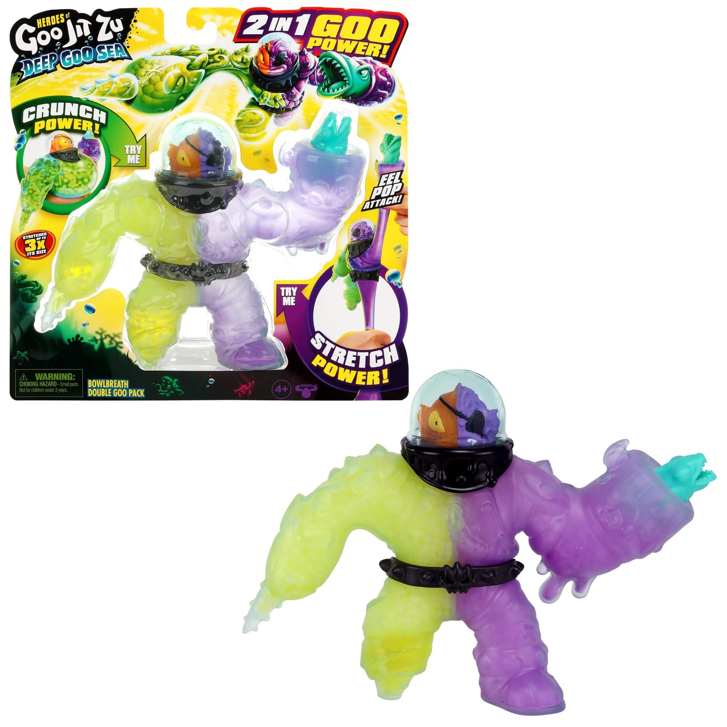 Heroes of Goo Jit Zu Deep Goo Sea Bowlbreath – 2in1 Goo Power, Eel Pop Attack