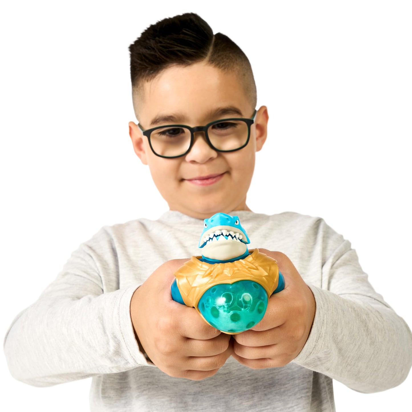 Heroes of Goo Jit Zu Deep Goo Sea Thrash Hero Pack | Ultra Squishy Goo Filled Toy with Chomp Attack