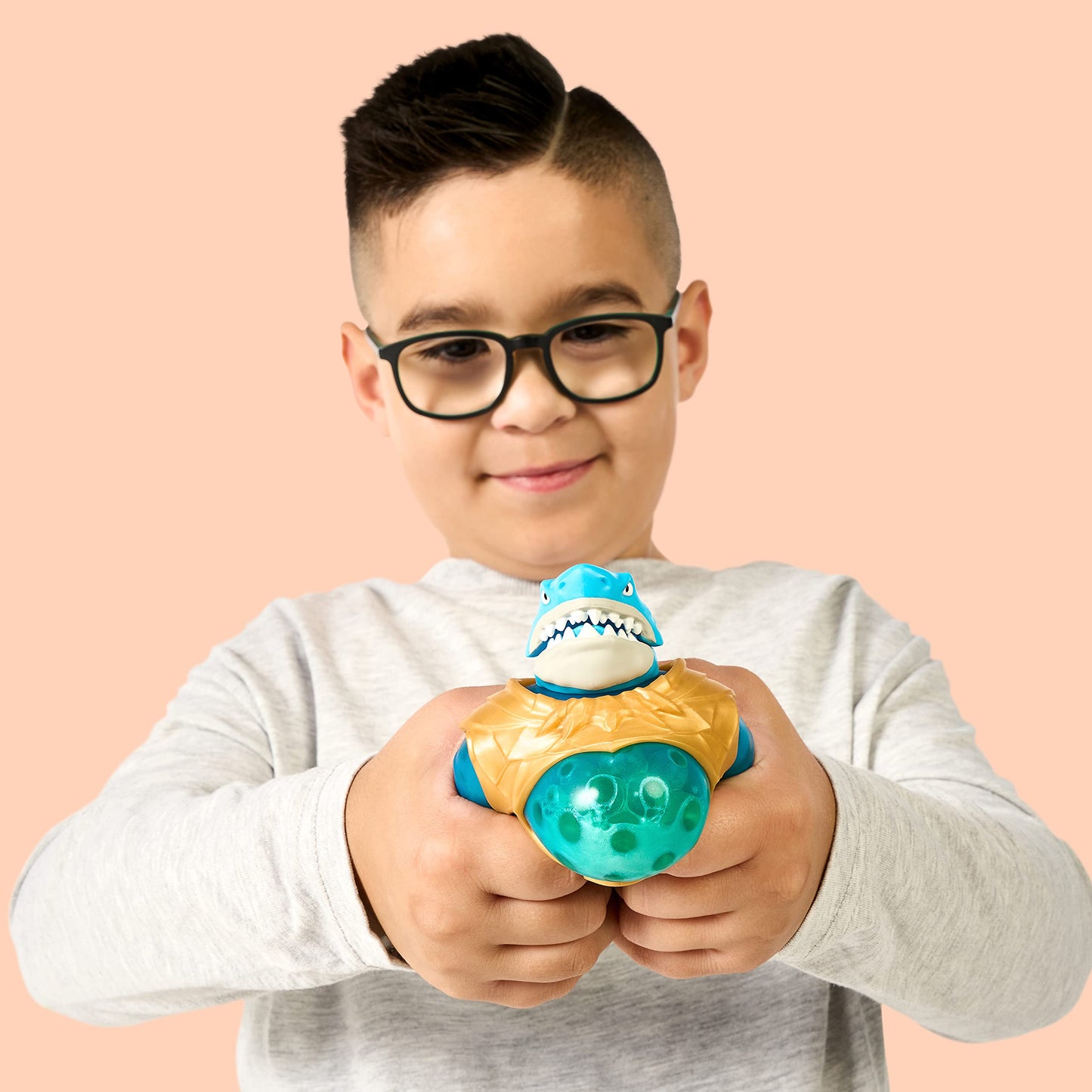 Heroes of Goo Jit Zu Deep Goo Sea Thrash Hero Pack | Ultra Squishy Goo Filled Toy with Chomp Attack