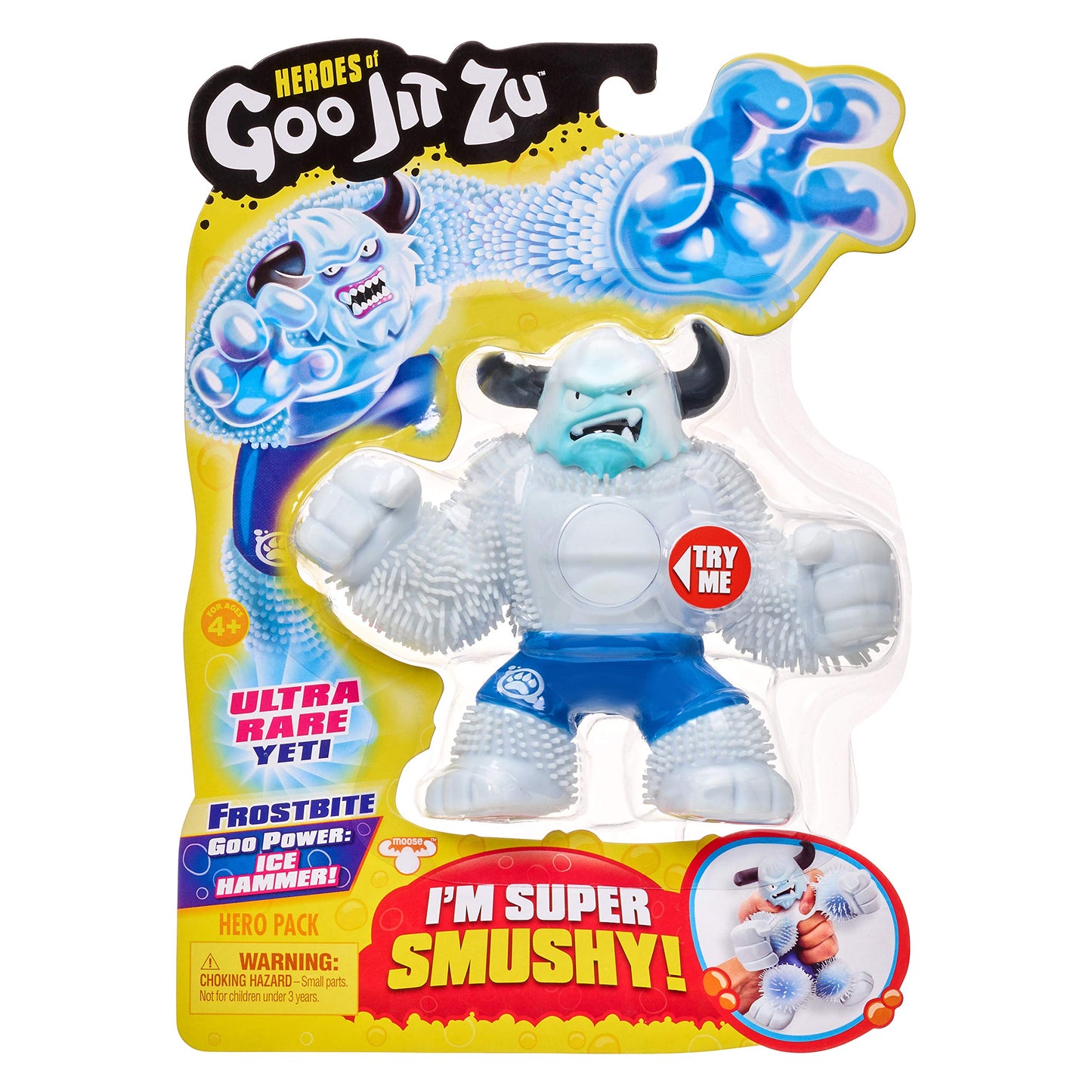 Heroes of Goo Jit Zu - Frostbite Yeti Action Figure | Squishy Gooey Fun