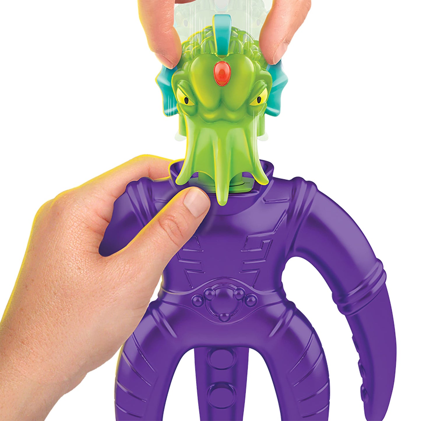 Heroes of Goo Jit Zu Galaxy Attack Air Vac Orbitox – Pump Power Action Figure | Multicolor (41222)
