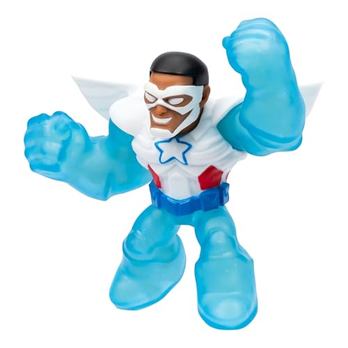 Heroes of Goo JIT Zu Glow Surge Sam Wilson – Stretch & Glow Captain America Toy