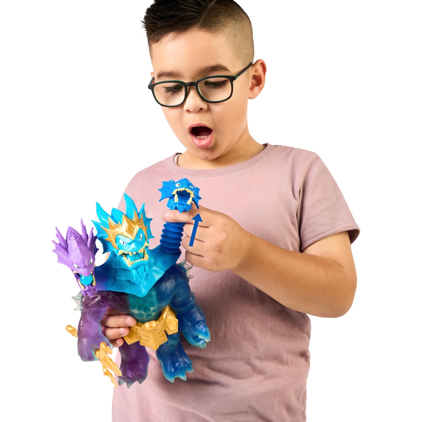 Heroes of Goo Jit Zu Deep Goo Sea King Hydra – 3-in-1 Goo Power, Light & Sound Battle Action