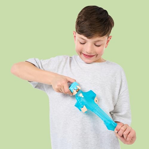 Heroes of Goo Jit Zu Minecraft Steve with Diamond Armor & Sword – Super Stretchy with Hidden Diamond Piece