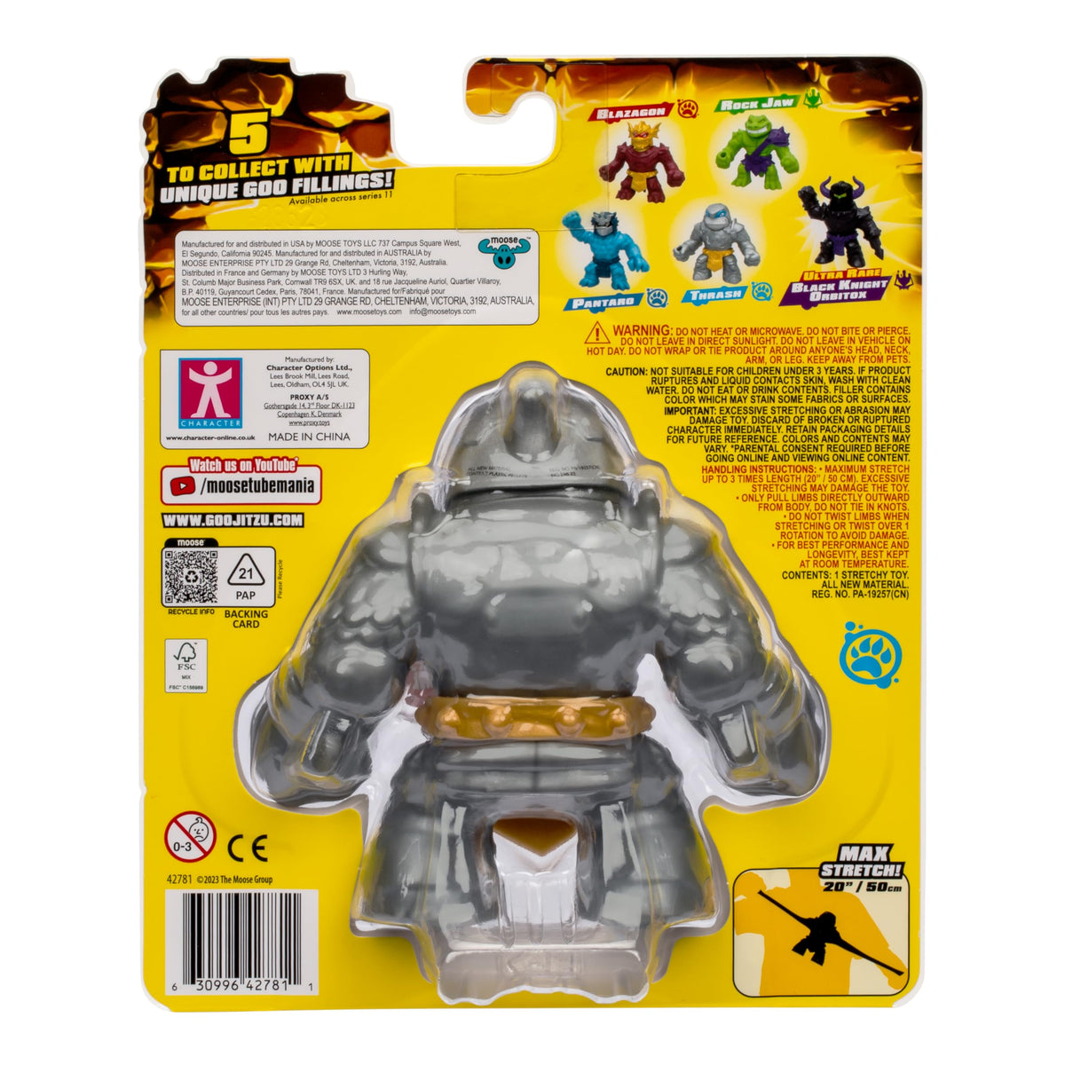 Heroes of Goo Jit Zu Stretch Strikers Thrash — Stretchy Action Figure Pack