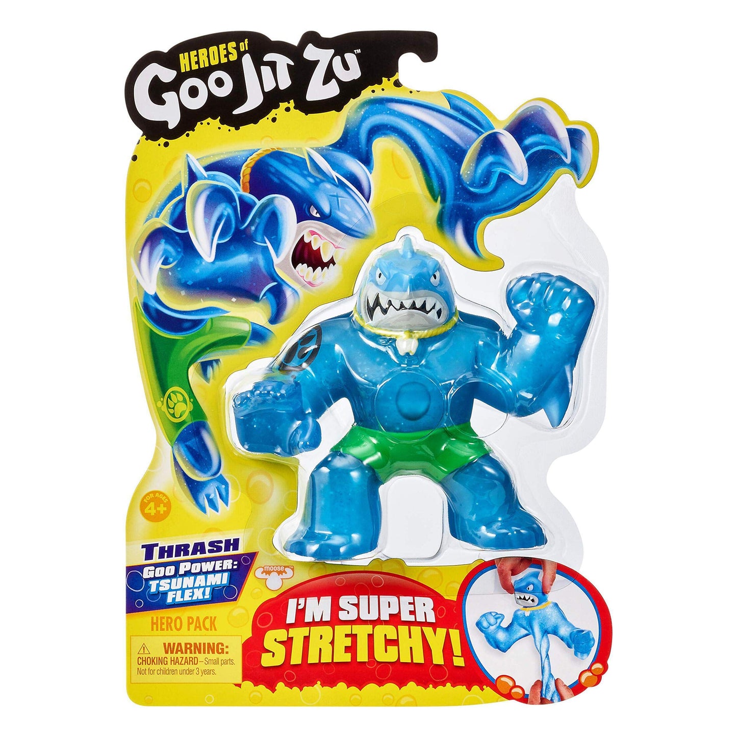 Thrash the Shark – Heroes of Goo Jit Zu Single Stretchy Action Figure