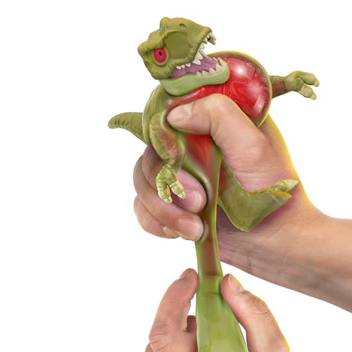Heroes of Goo Jit Zu Jurassic World Rebirth Dino Rampage Tyrannosaurus Rex – Super Squishy, Stretchy with Rampage Jaws