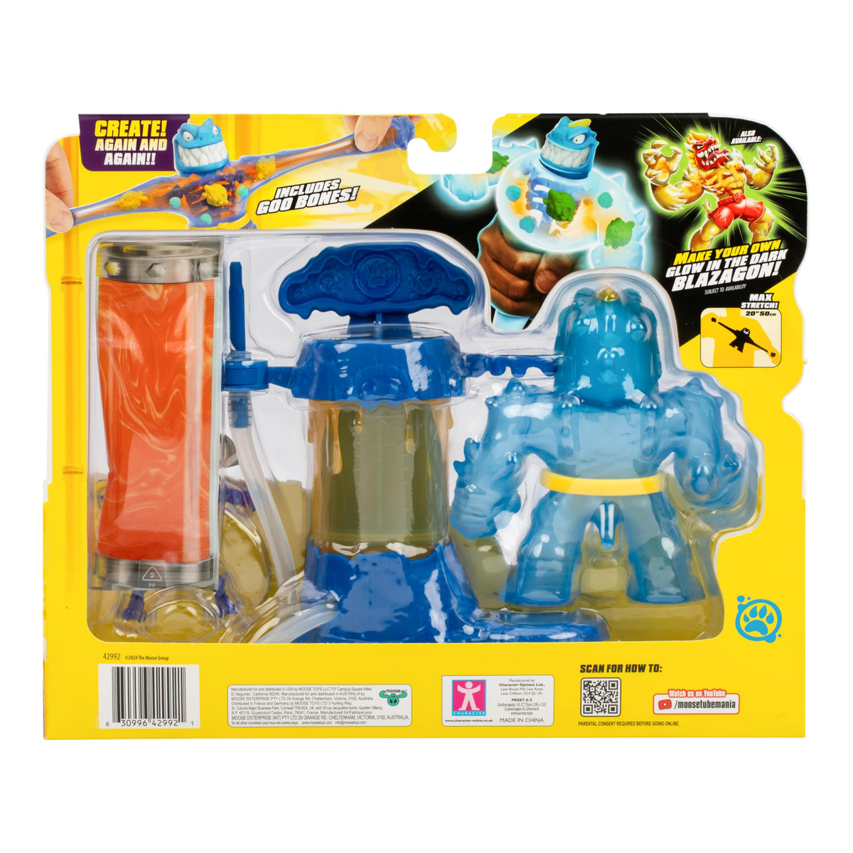 Heroes of Goo Jit Zu Tyro Hero Creator – Glow-in-The-Dark Mix, Fill & Create Figure