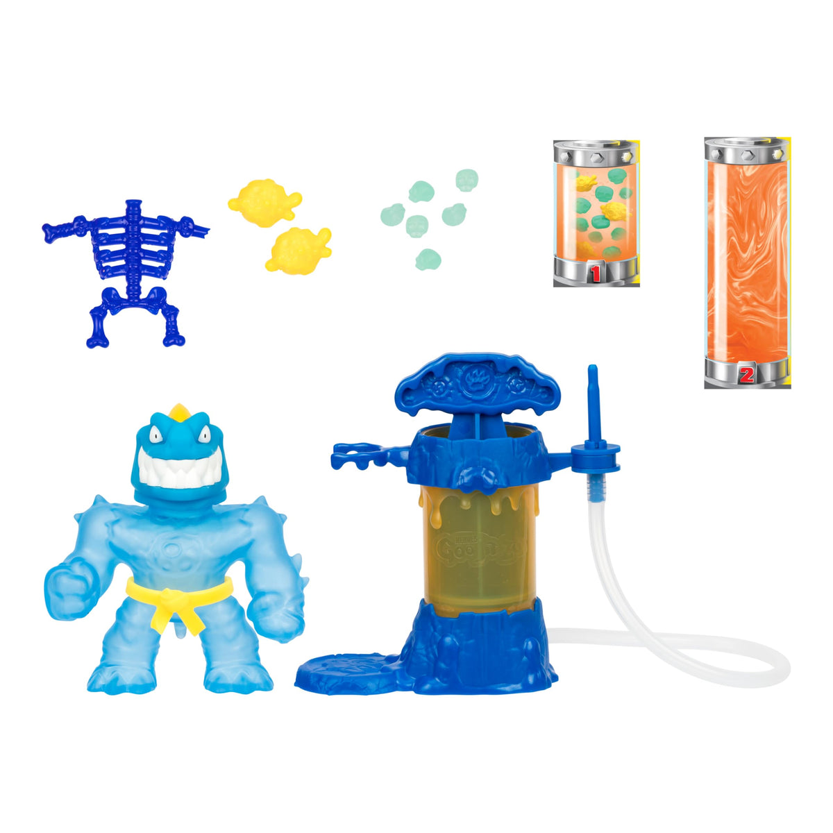 Heroes of Goo Jit Zu Tyro Hero Creator – Glow-in-The-Dark Mix, Fill & Create Figure