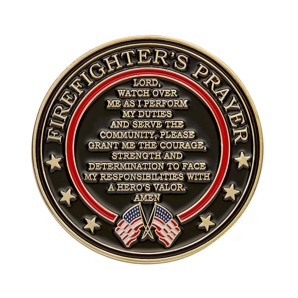Hero's Valor St. Florian Patron Saint of Firefighters Coin – 1-Pack (Single Coin)