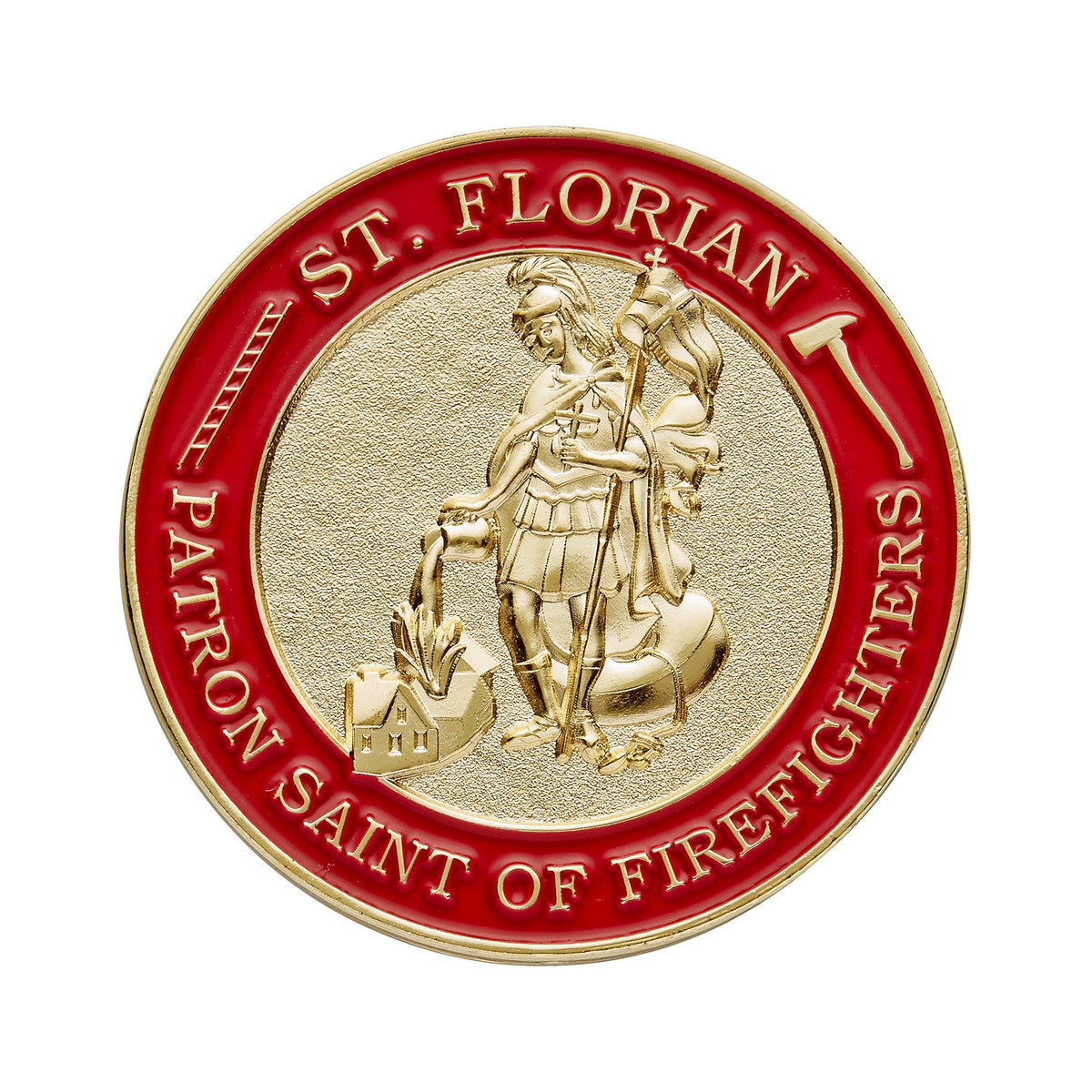 Hero's Valor St. Florian Patron Saint of Firefighters Coin – 1-Pack (Single Coin)