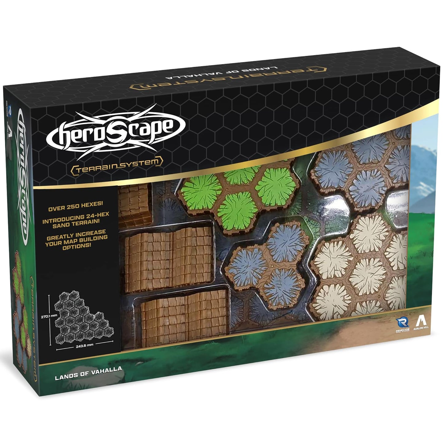 Heroscape: Lands of Valhalla Terrain Expansion – 63 Hex Tiles by Renegade Game Studios