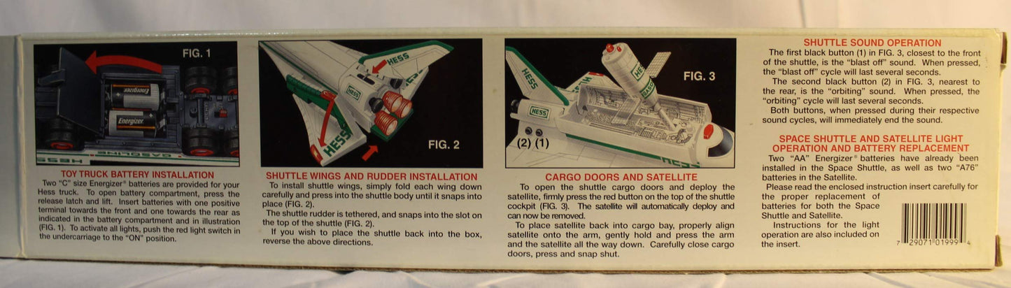 Hess 1999 Truck and Space Shuttle with Satellite – Classic Die-Cast Toy Set