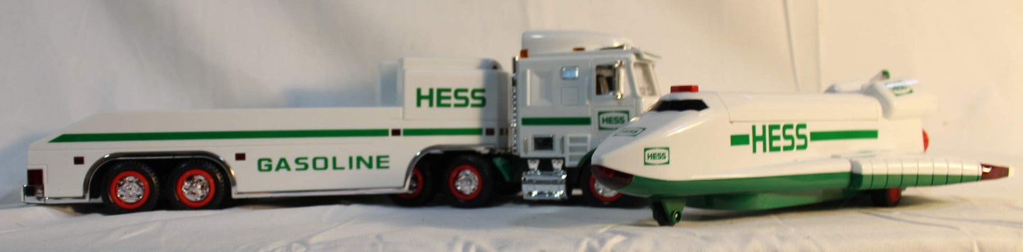 Hess 1999 Truck and Space Shuttle with Satellite – Classic Die-Cast Toy Set