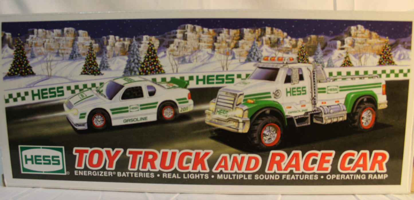 Hess 2011 Toy Truck and Race Car | Pullback Motor, Lights, Independent Suspension