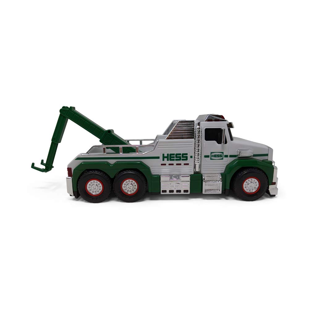 Hess 2019 Tow Truck Rescue Team Toy – Lights, Sounds, Detachable Flatbed