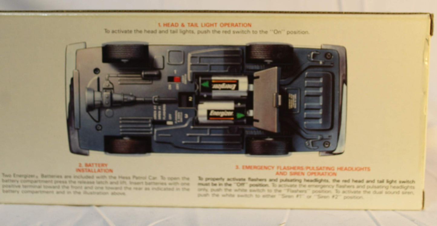 Hess Patrol Car 1993 in Original Box | Collectible Die-Cast